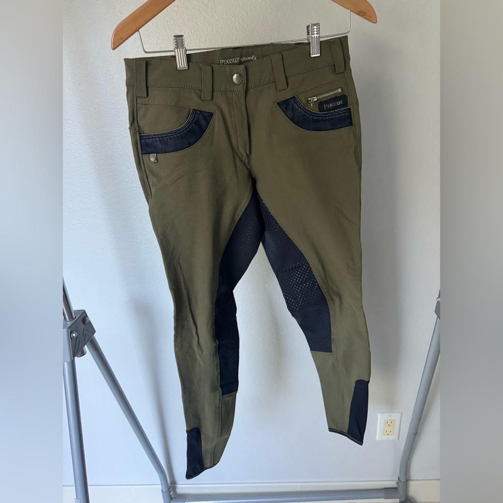 Pikeur Full Seat Contina Breech size 28/40 olive navy